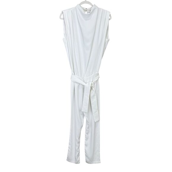 NEW Amanda Uprichard x Revolve Fabienne Jumpsuit Ivory Size Large - Picture 4 of 9